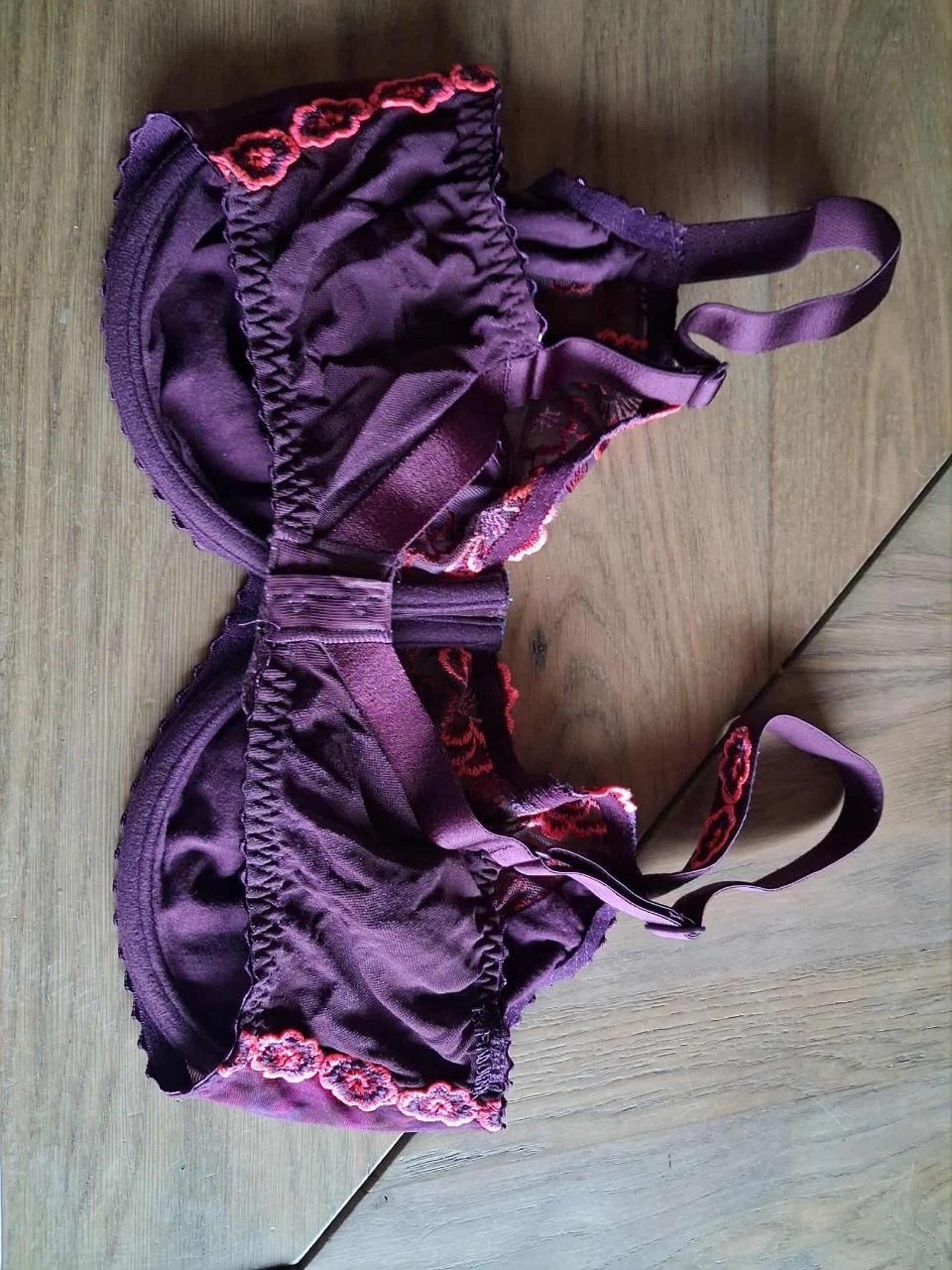 Bh bordeaux/roze merk prima donna – maat eu 75f / fr 90f – photo 2